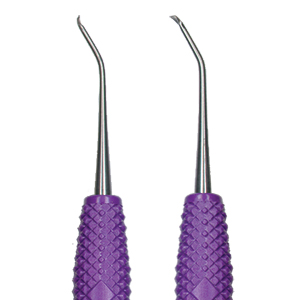 Ein scharfer Periolöffel ermöglicht die schonende und atraumatische Wurzeloberflächenreinigung bis in tiefe apikale Bereiche