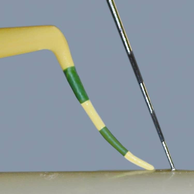 Die hochflexible Sonde folgt der Anatomie und ermöglicht präzise Messungen