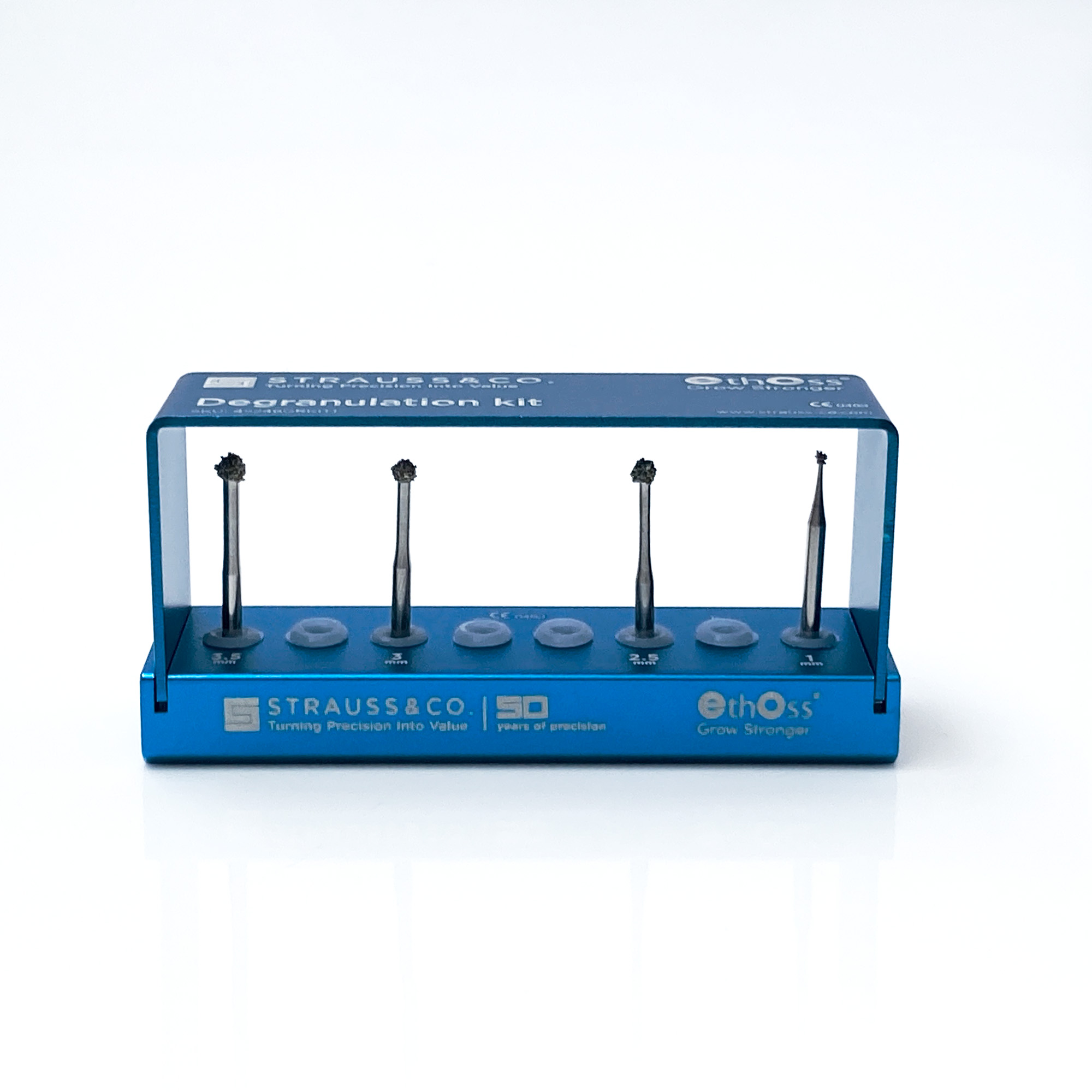 Eignet sich perfekt für die Reinigung von Alveolen und zur Entfernung von Granulationsgewebe, ohne dabei den gesunden Knochen abzutragen.