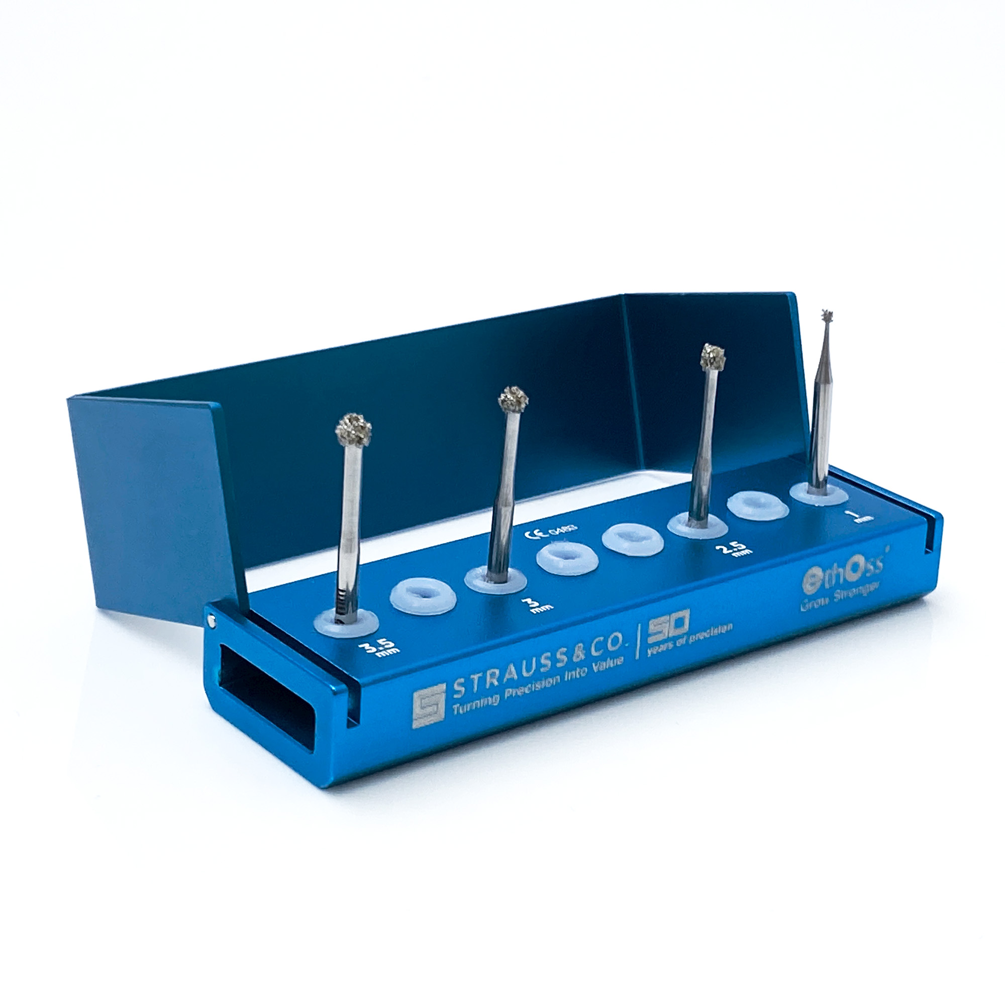 Eignet sich perfekt für die Reinigung von Alveolen und zur Entfernung von Granulationsgewebe, ohne dabei den gesunden Knochen abzutragen.