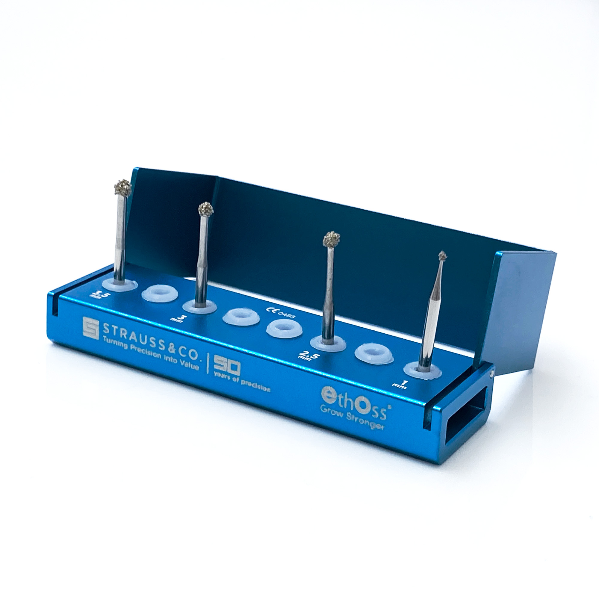 Eignet sich perfekt für die Reinigung von Alveolen und zur Entfernung von Granulationsgewebe, ohne dabei den gesunden Knochen abzutragen.