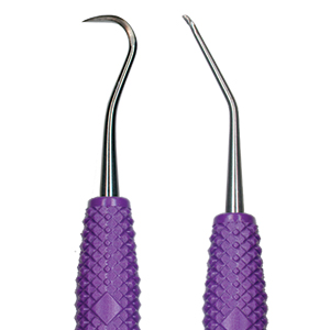 Ein scharfer Periolöffel ermöglicht die schonende und atraumatische Wurzeloberflächenreinigung bis in tiefe apikale Bereiche.